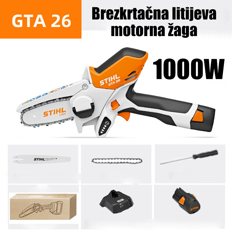 Žaga GTA 26 Li-Ion [1000W] + 1x Li-ion baterija (12 ure) + 1x polnilec + krmilna plošča + veriga