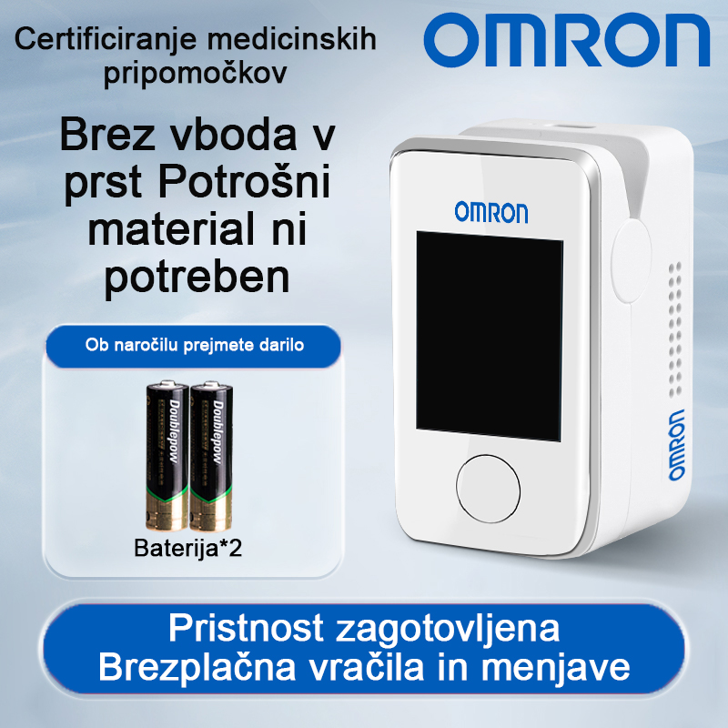 [Visoko natančno neinvazivno medicinsko zdravljenje] Merjenje glukoze v krvi + merjenje krvnega tlaka (baterija je priložena)