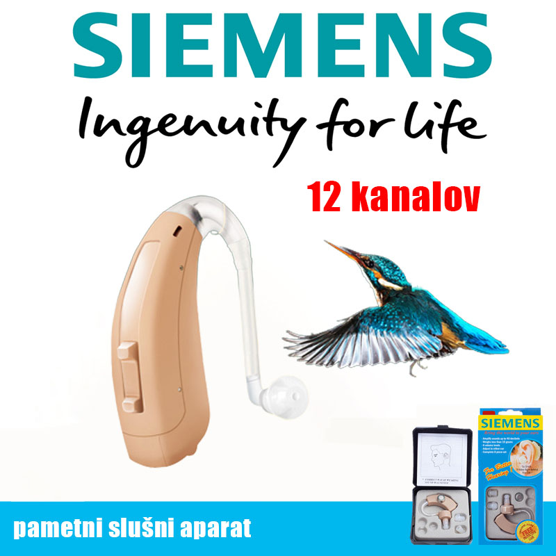 【Siemens】 Pametni Bluetooth slušni aparat XTM P6, dvojno zmanjšanje hrupa, 12 kanalov, primeren za bolnike z blago izgubo sluha, lahko se uporablja 30 dni po enkratni zamenjavi baterije