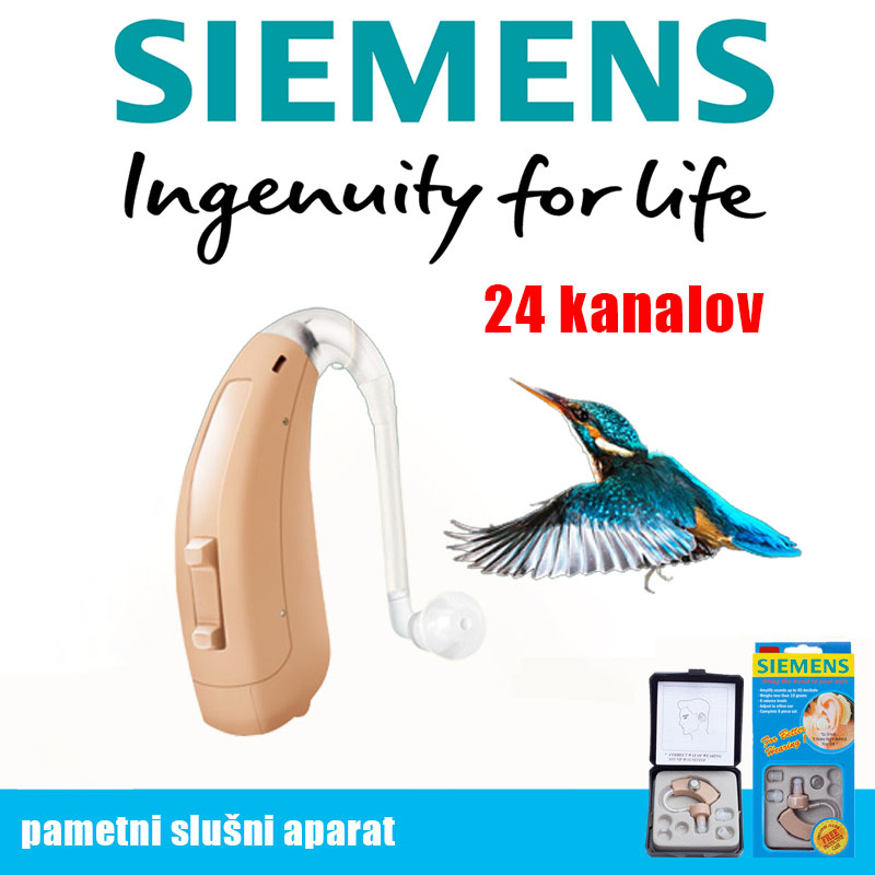 【Siemens】Pametni Bluetooth slušni aparat XTM P8, dvojno zmanjšanje hrupa 24 kanalov, primeren za bolnike z blago do zmerno izgubo sluha, lahko se uporablja 45 dni po zamenjavi baterije