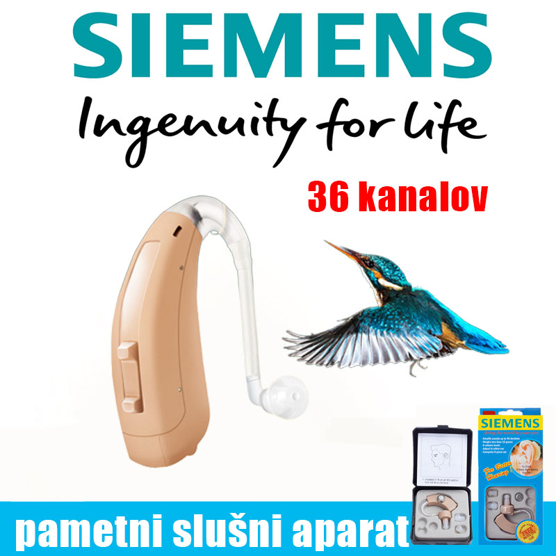 【Siemens】 Pametni Bluetooth slušni aparat XTM P10 , štirikratno zmanjšanje hrupa, 36 kanalov, obnovitev pravega zvoka, primerno za bolnike z blago do hudo izgubo sluha, lahko se uporablja 60 dni po zamenjavi baterije