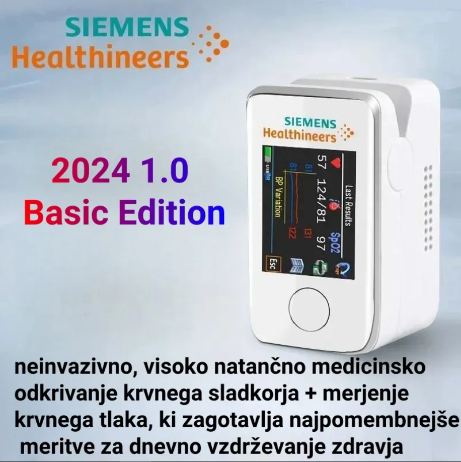 [Neinvazivni večnamenski merilnik glukoze v krvi] Zaznavanje glukoze v krvi, zaznavanje srčnega utripa, zaznavanje telesne temperature, snemanje podatkov, velik zaslon na dotik, povezava Bluetooth