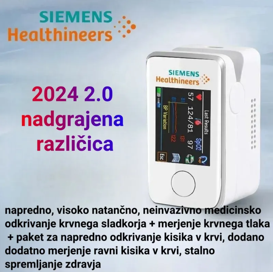 [Neinvazivni večnamenski merilnik glukoze v krvi] Zaznavanje glukoze v krvi, zaznavanje sečne kisline, zaznavanje pulza, zaznavanje telesne temperature, snemanje podatkov. Velik zaslon na dotik. Bluetooth povezava